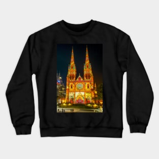 Christmas Time at St Mary's Cathedral, Sydney, NSW, Australia Crewneck Sweatshirt